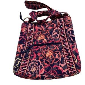 Vera Bradley Hipster KATALINA Pink Breast Cancer Women’s Quilted Crossbody Bag
